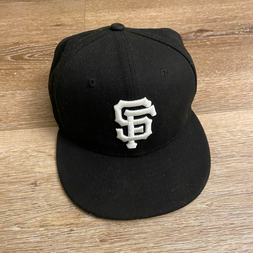 New Era Black Cap with White Logo